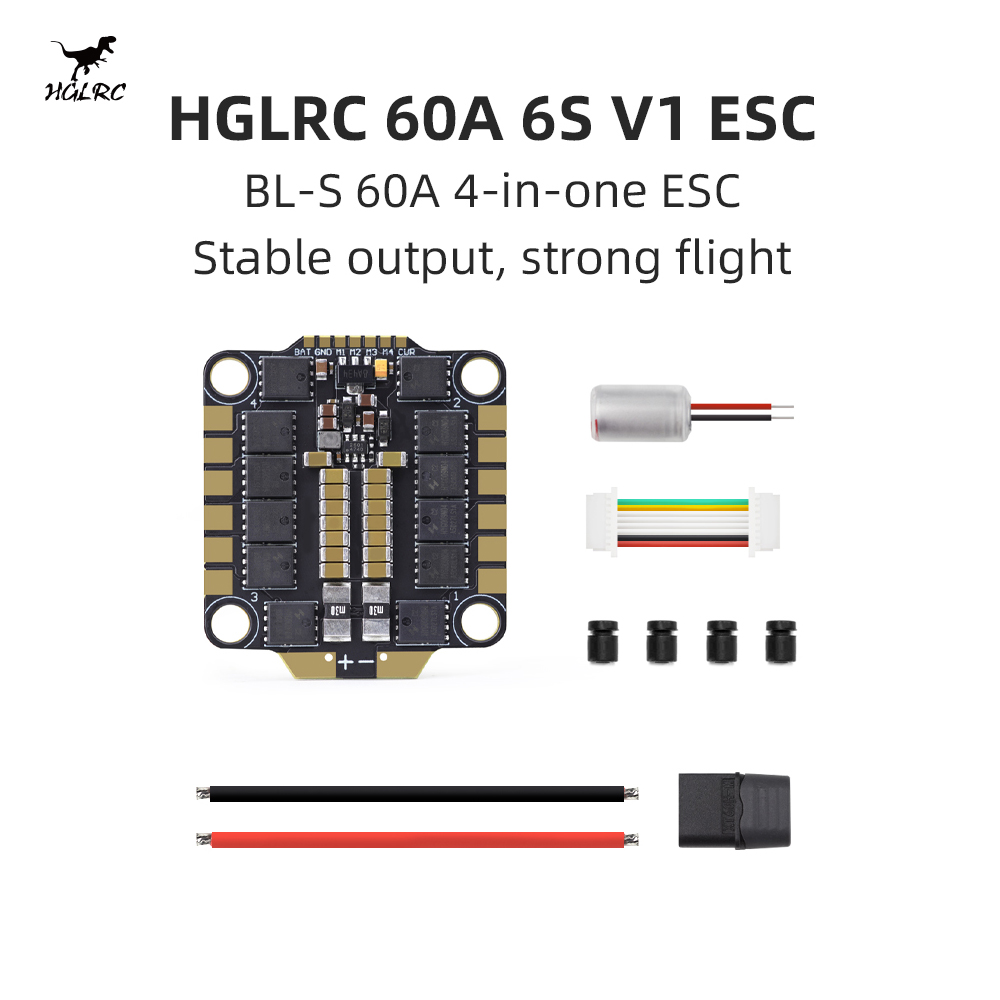 4 In 1 Esc - HGLRC 60A 6S V1 4-w-1 ESC