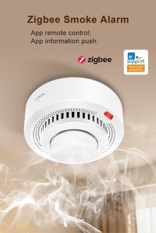 Smoke Stopper - Inteligentny czujnik dymu EWelink Zigbee, zasilany