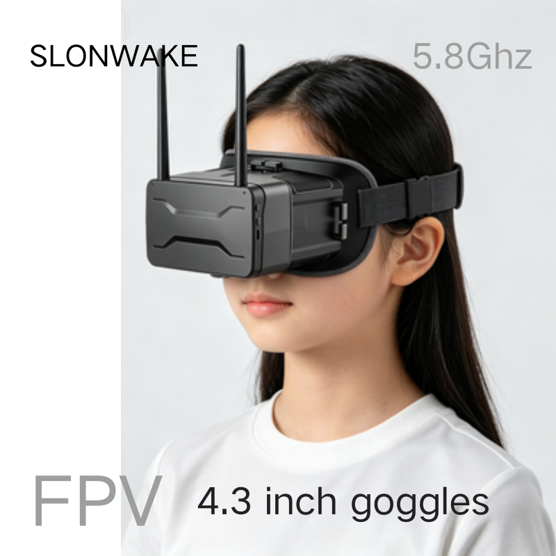 Goggles Fpv - Okulary FPV 5,8G, 4,3-calowy ekran, rozdzielczość