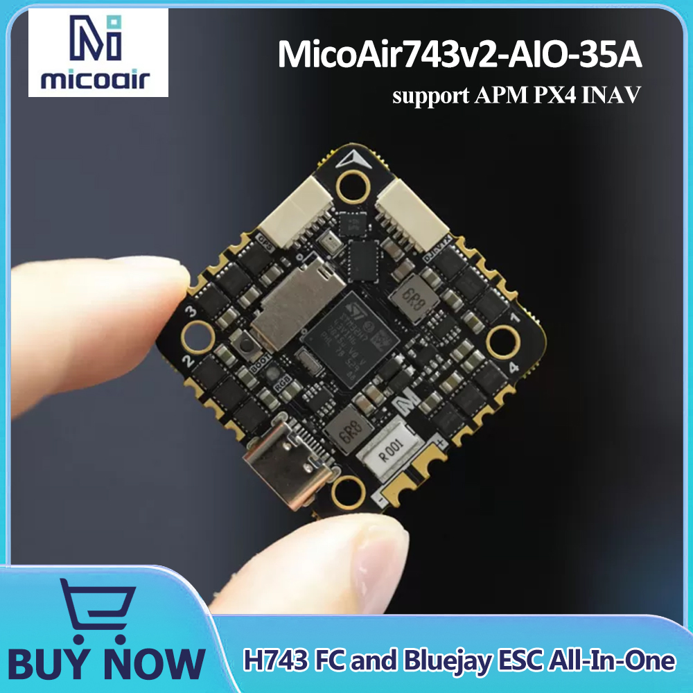 Betaflight Fc - MicoAir743v2-AIO-35A H743 FC i Bluejay ESC