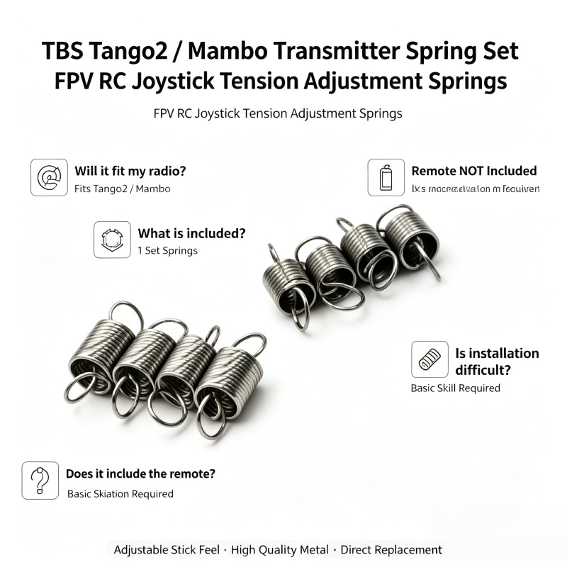 Rc Transmitter - Zestaw sprężyn do nadajnika TBS Black