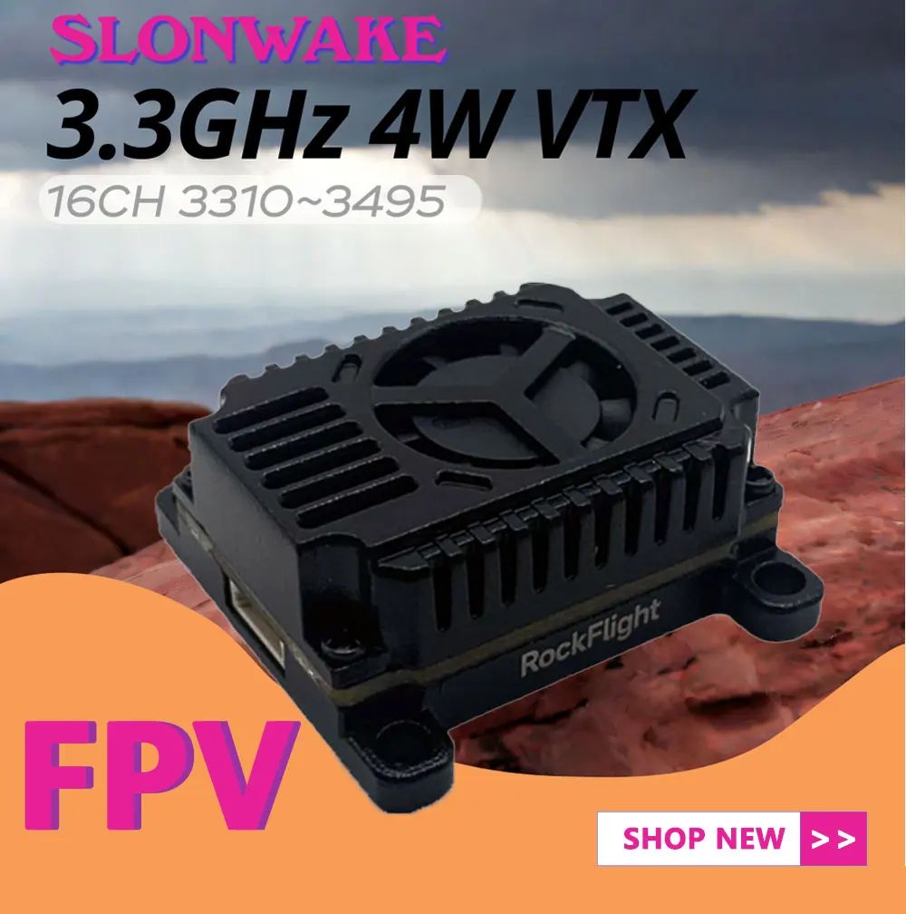 SLONWAKE FPV 3.3G 16CH 4000mW  – Rc Transmitter recenzja i cena