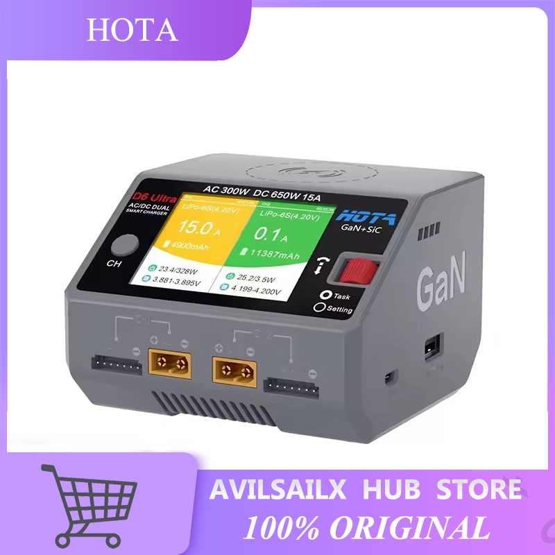 Ładowarka HOTA D6 Ultra GaN+Si – Balance Charger Rc recenzja i cena