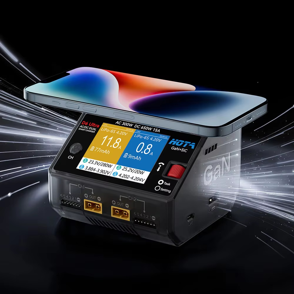 Ładowarka HOTA D6 Ultra GaN+Si – Balance Charger Rc recenzja i cena