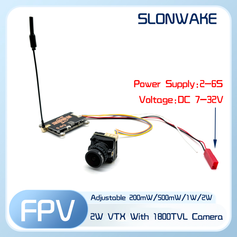 Nadajnik SLONWAKE 5.8G 56CH 2W – Fpv Camera recenzja i cena