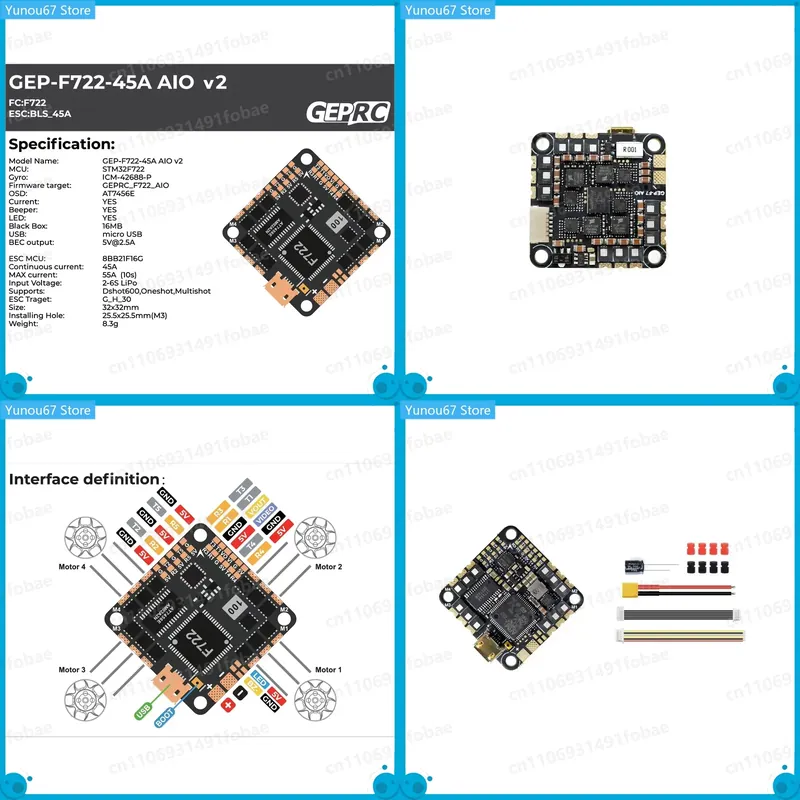 Sterownik lotu GEPRC GEP-F722- – F722 Flight Controller recenzja i cena