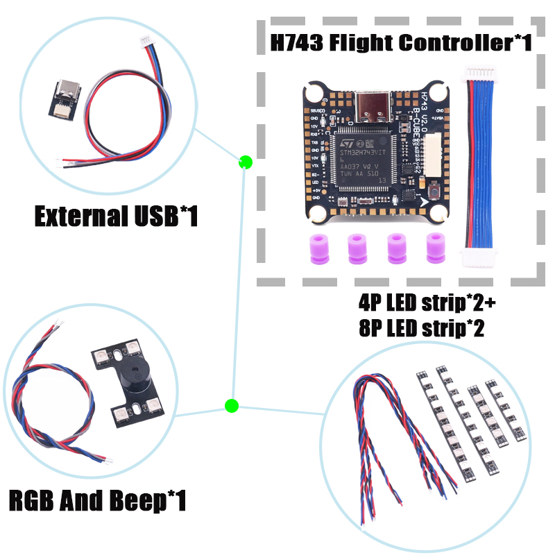 RCtoSky F4V3S PLUS F722 F745 H – F722 Flight Controller recenzja i cena