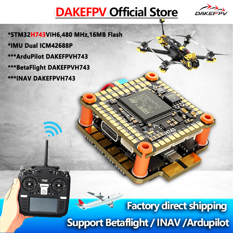 DAKEFPV H743 FC 6S 55A 8S 70A  – Betaflight Fc recenzja i cena