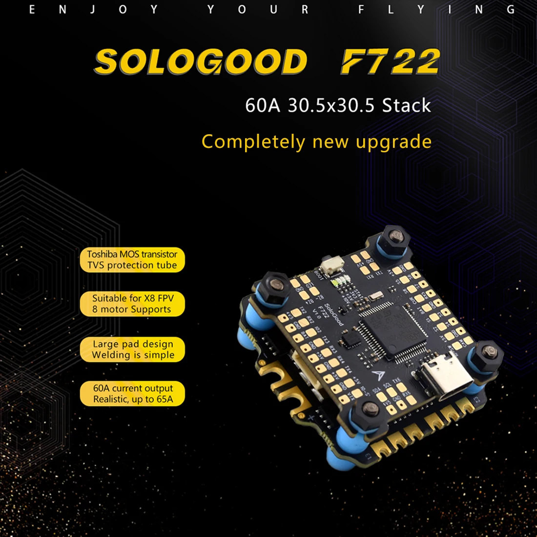 SoloGood F722 60A Stack ICM426 – F722 Flight Controller recenzja i cena