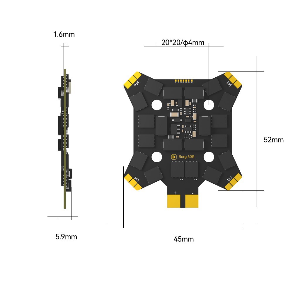 iFlight Borg Mini H7 (ICM42688 – 4 In 1 Esc recenzja i cena