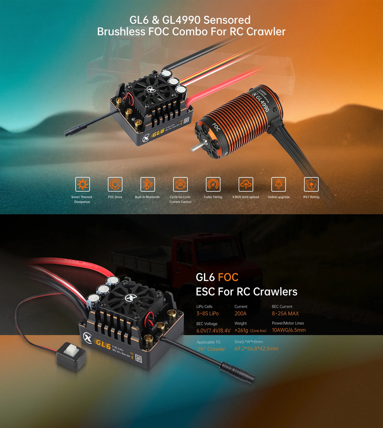 Zestaw XC COMBO FOC CRAWLER SI – 4 In 1 Esc recenzja i cena